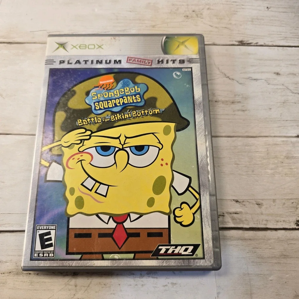SpongeBob SquarePants Battle for Bikini Bottom Xbox Platinum Family‎ Hits THQ